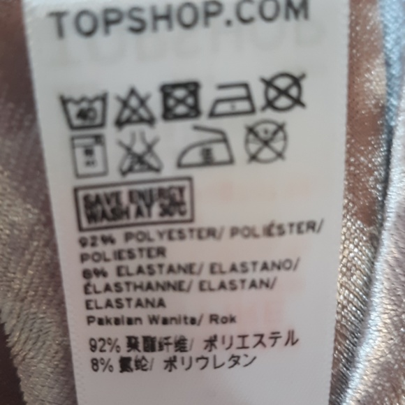 TOPSHOP women's size 2 blush velour a line mini - Picture 5 of 5